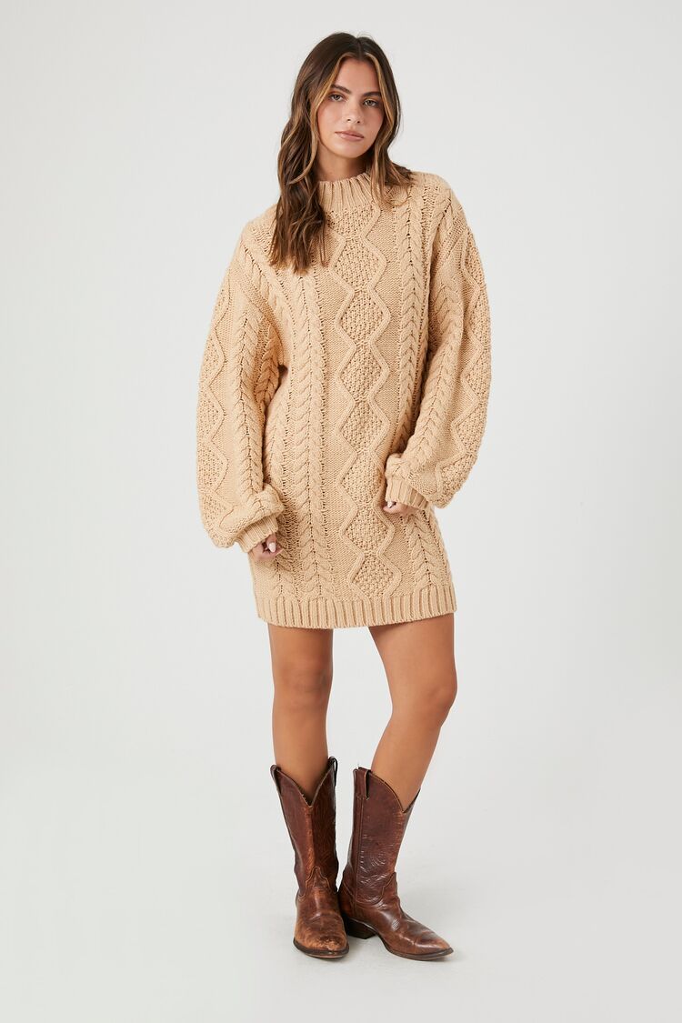 Cable Knit Sweater Mini Dress | Forever 21 | Forever 21 (US)