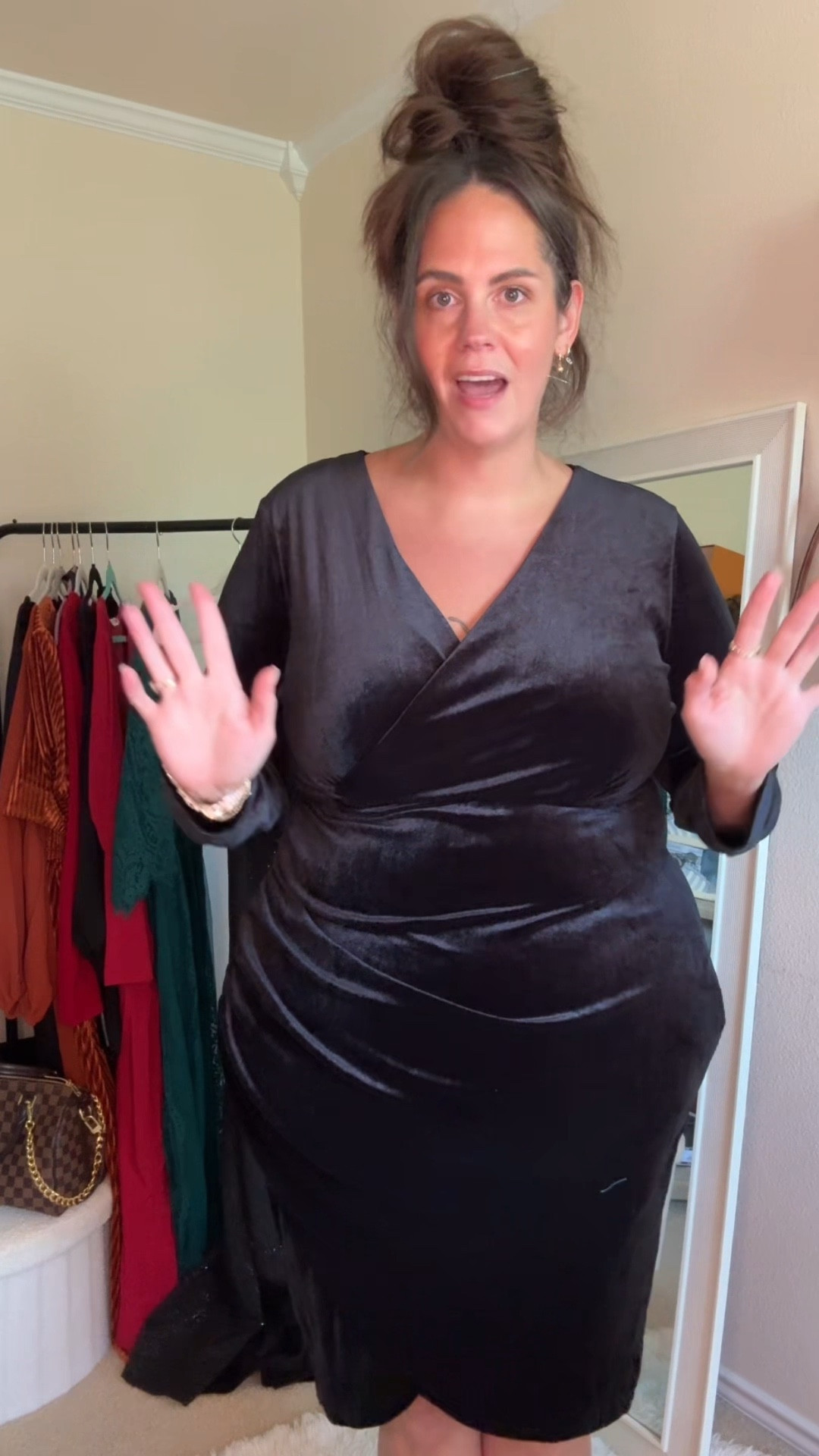 As someone plus size with an apron belly, I normally stay away from bodycon style dresses  

#LTKPlusSize #LTKTall