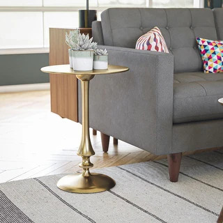 Kate 16 x 22 Antique Brass Accent Table - 16" Dia. x 22"H | Bed Bath & Beyond