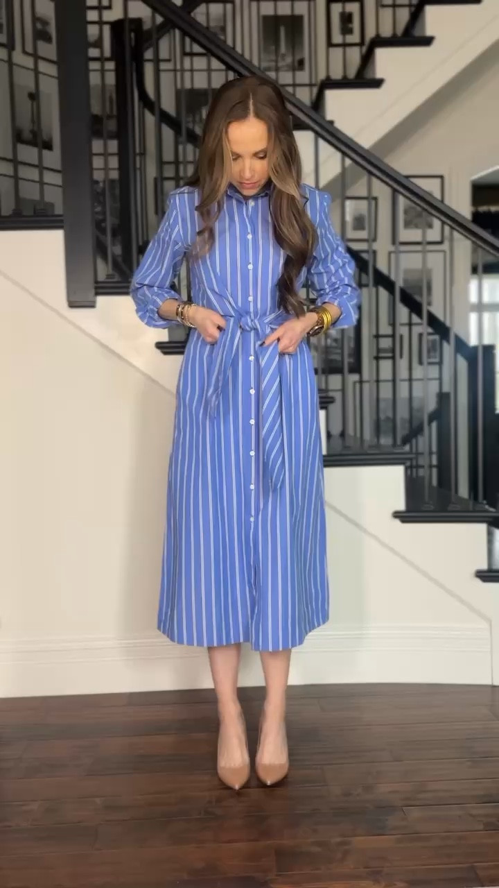 @target 20% off dresses striped button up dress for work and office style // wearing size XS/2

#LTKWorkwear #LTKSaleAlert #LTKWatchNow