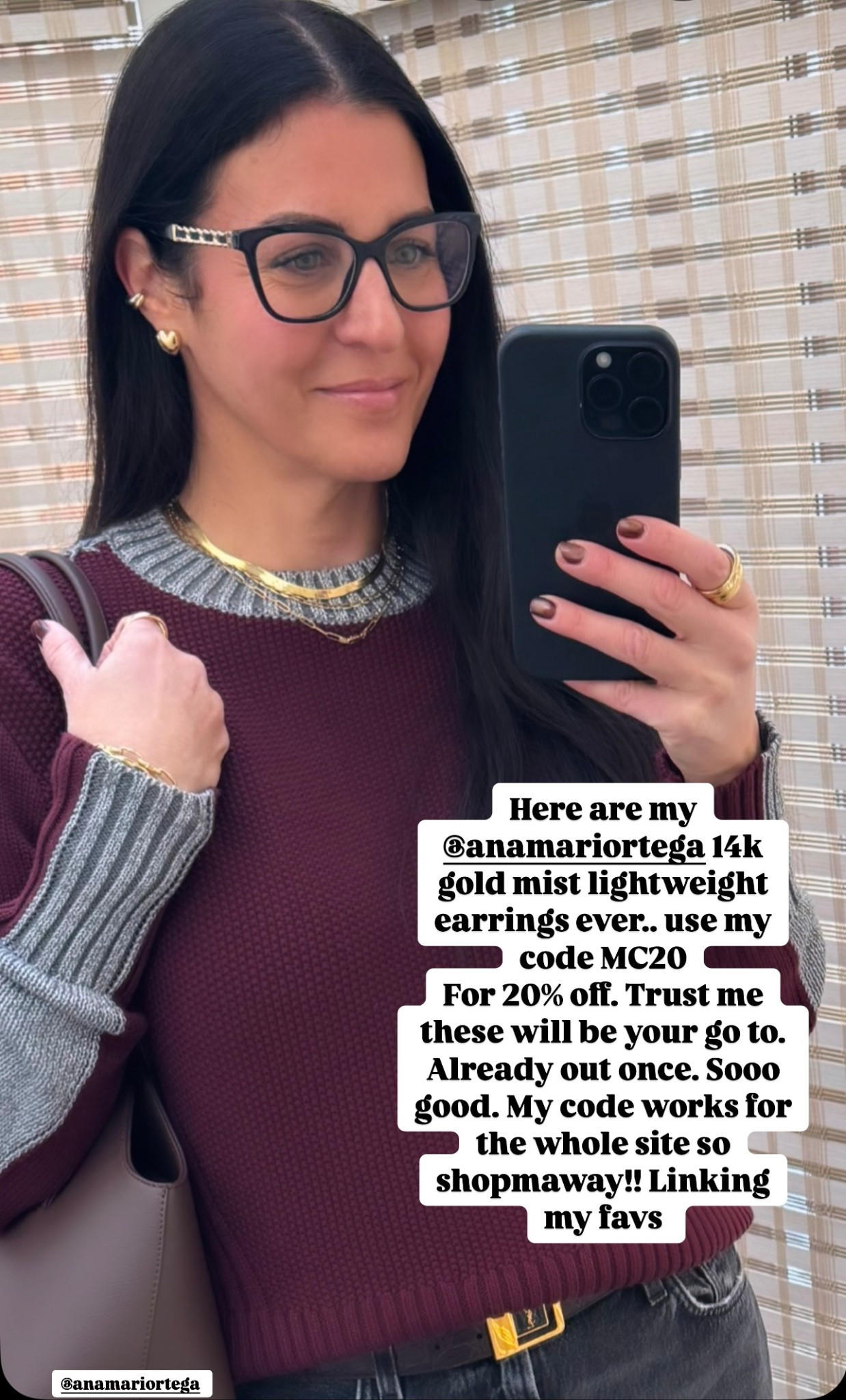 Use code MC20 to get 20% off on Amo gorgeous jewelry. These 14k gold earrings are my favorite. So lightweight!!! 

#LTKOver40 #LTKBeauty #LTKStyleTip