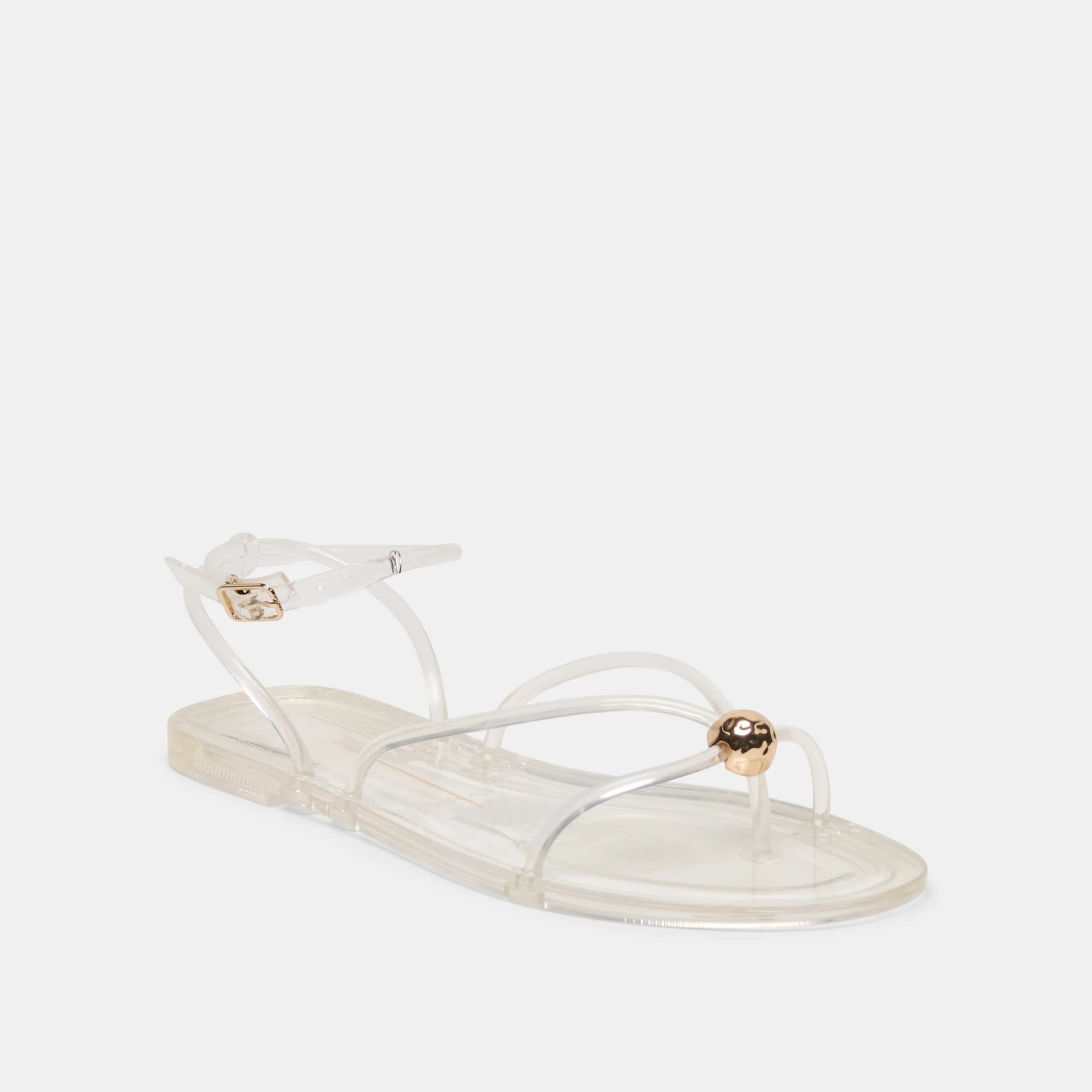 Kenley Vinyl Sandals Crystal Jelly | DolceVita.com