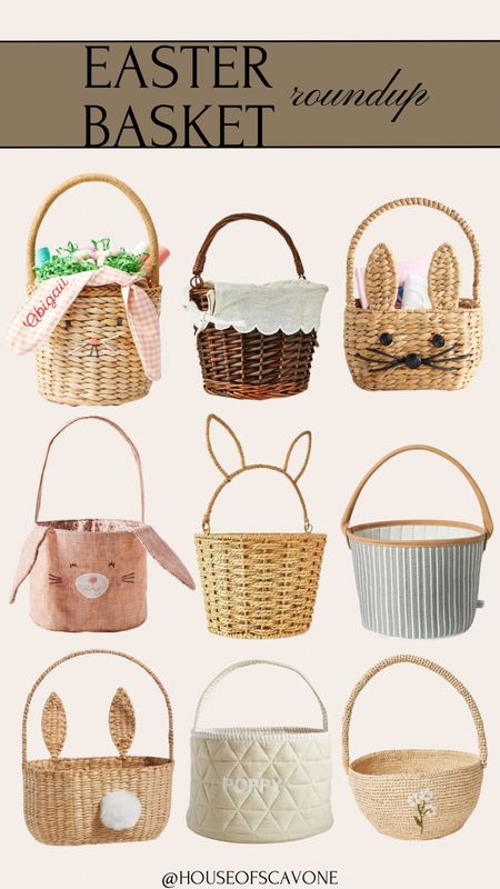 Easter basket roundup 🐰 the cutest and my favorite baskets #essterbasket #basketidea #easterinspo #eastergifts #easterbunny #kidsgifts #eastergiftguide

#LTKSeasonal #LTKkids #LTKfindsunder100