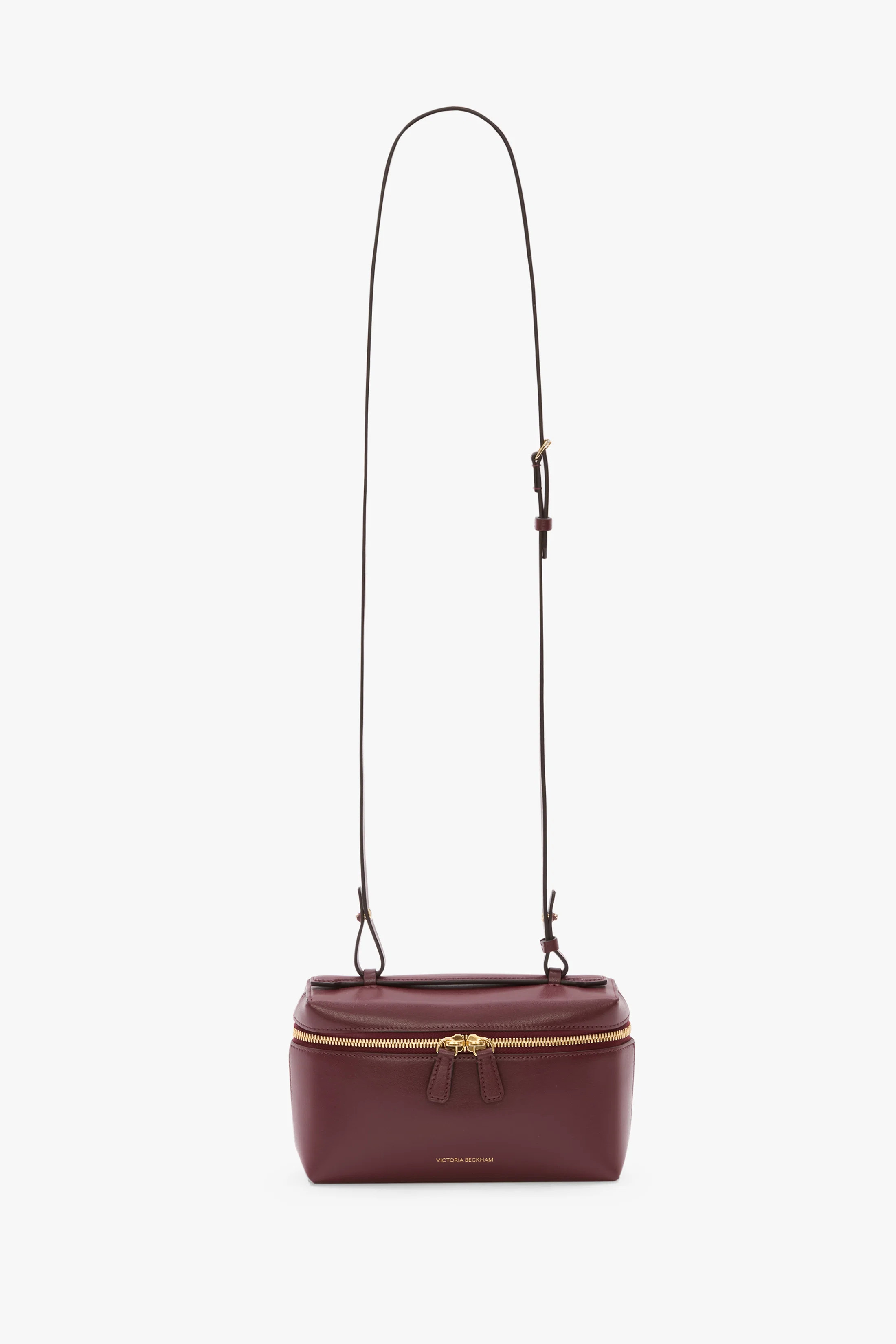 Vanity Crossbody In Burgundy Leather | Victoria Beckham UK