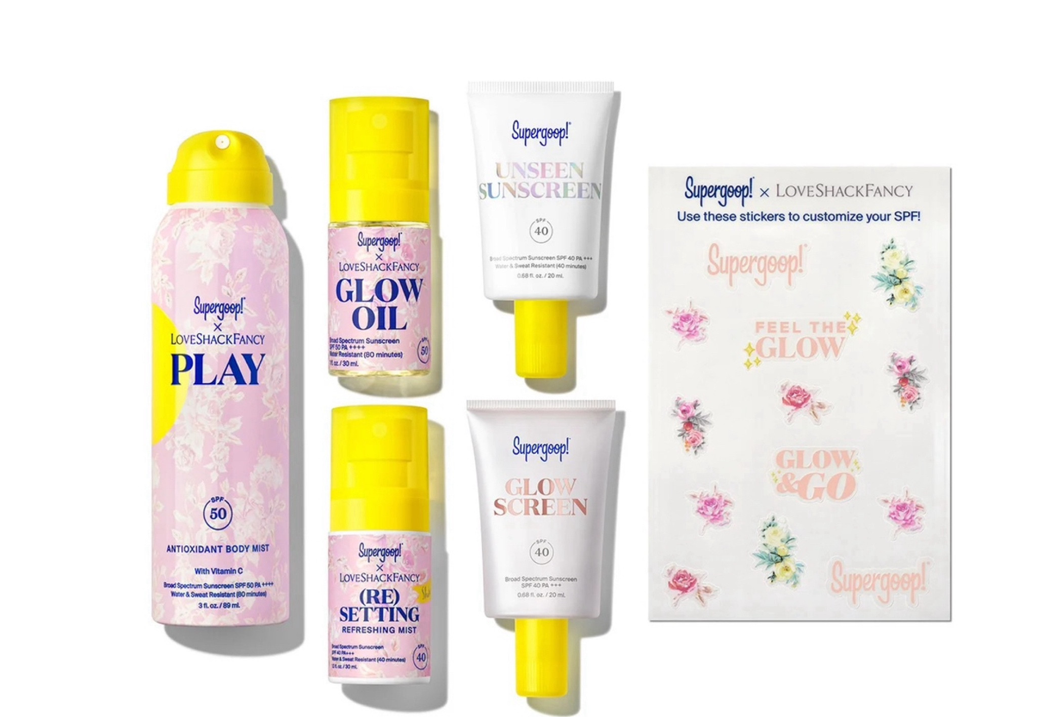 This my be the cutest set for Summer Love Shack Fancy x Super Goop 