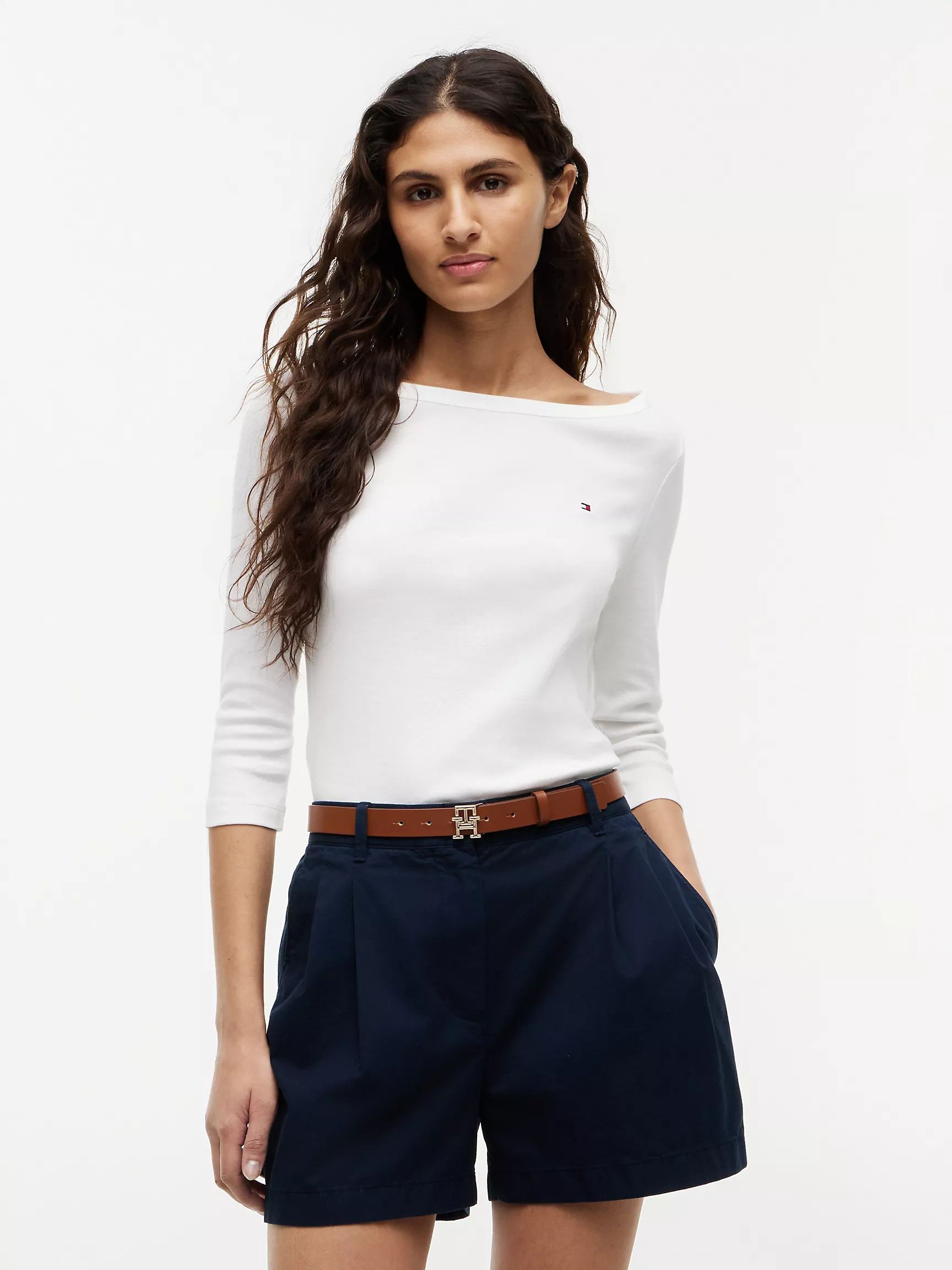 Slim Fit Boatneck T-Shirt | Tommy Hilfiger | Tommy Hilfiger (US)
