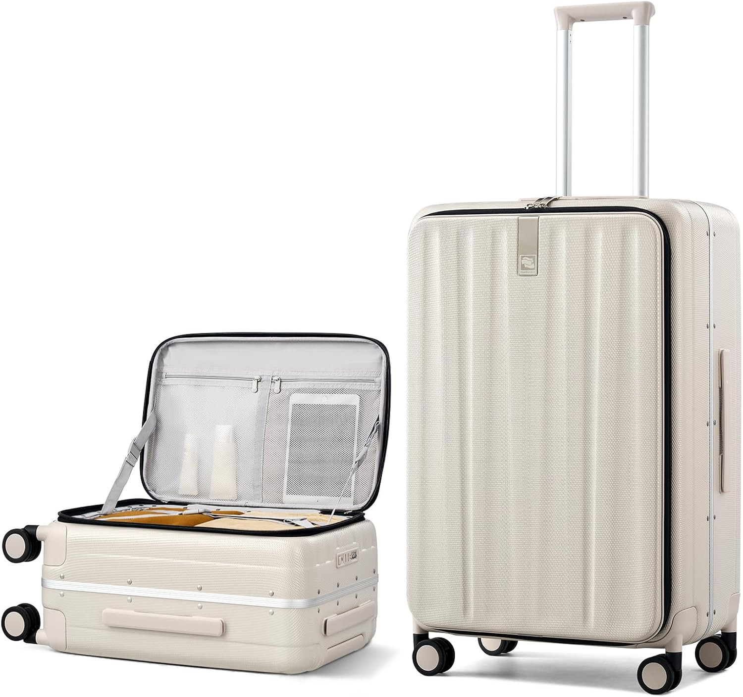 Hanke 26 Inch Large Luggage Suitcase Top Opening Aluminum Frame Travel Luggage Hard Shell Suitcas... | Amazon (US)