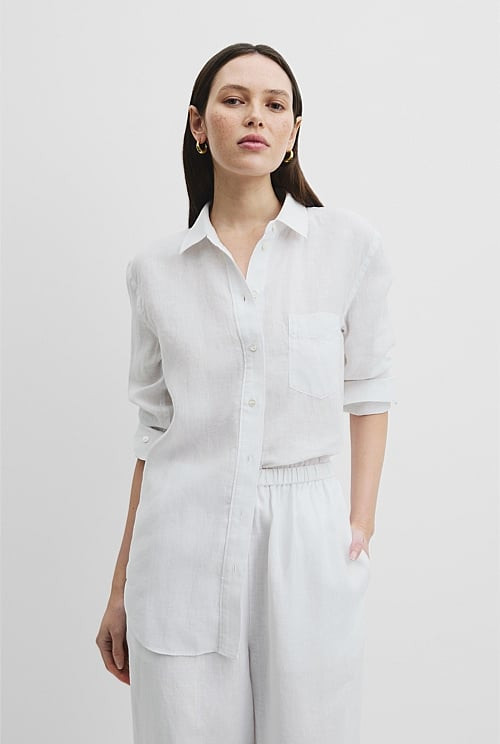 Organically Grown Linen Shirt | Country Road