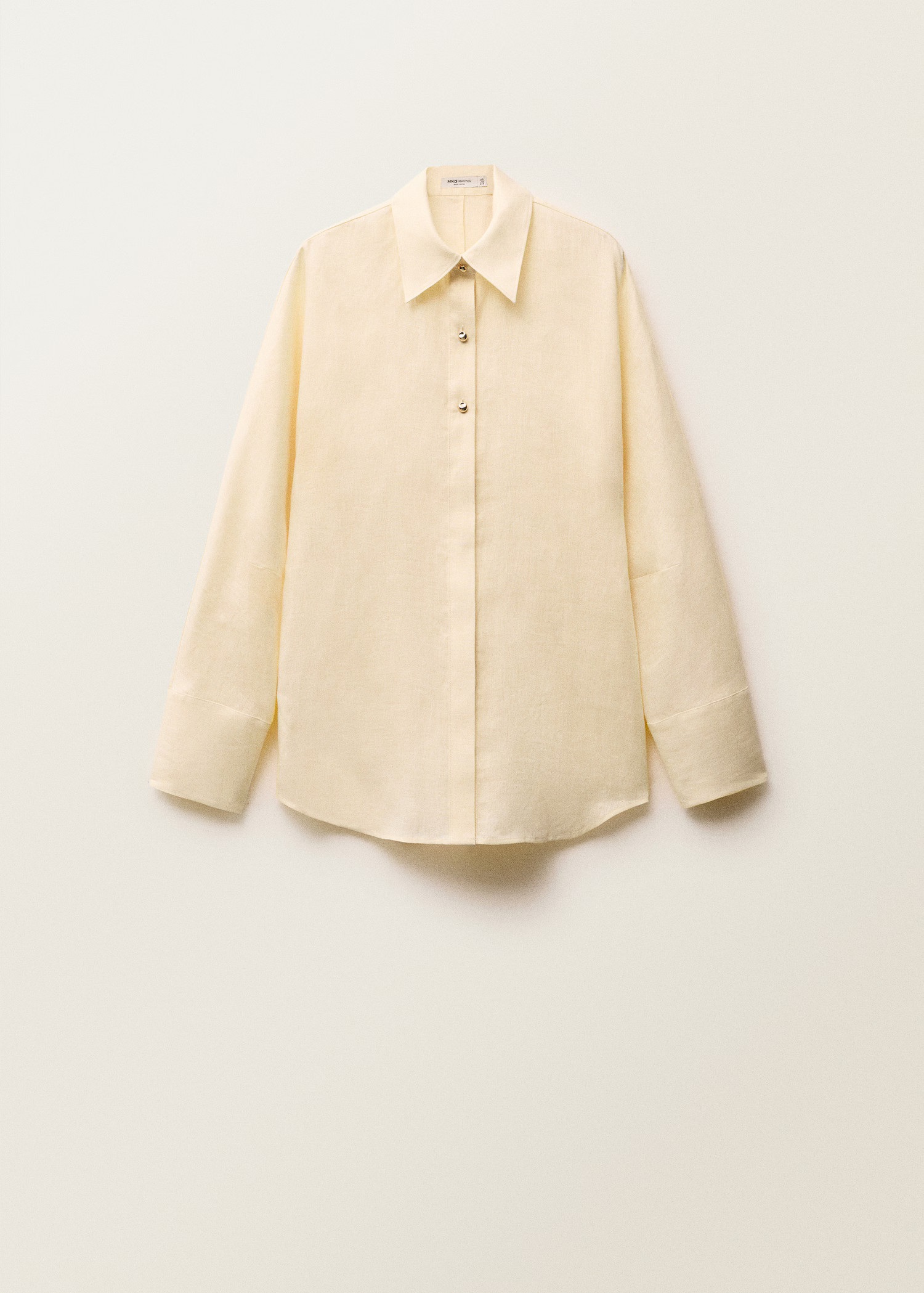 Linen shirt with button detail - Women | MANGO USA | Mango (US/MX/AU)