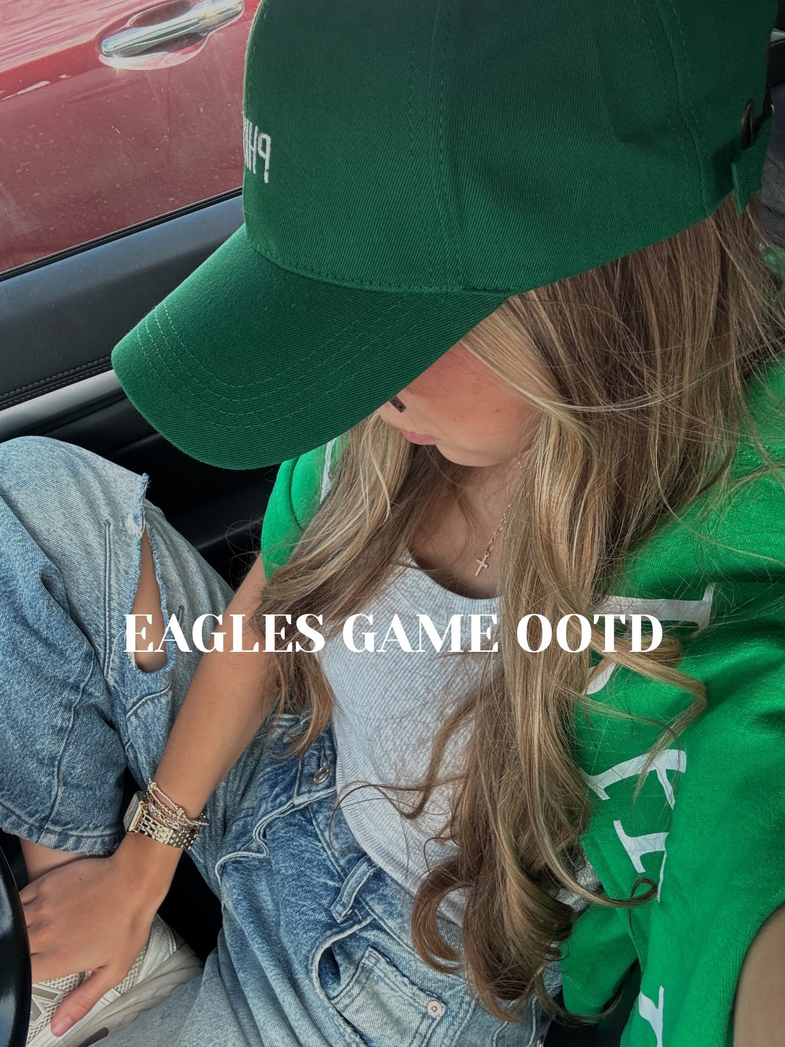 PHILLY GANG🦅💚 perfect casual and easy eagles game day #ootd 

#LTKStyleTip #LTKActive #LTKSeasonal