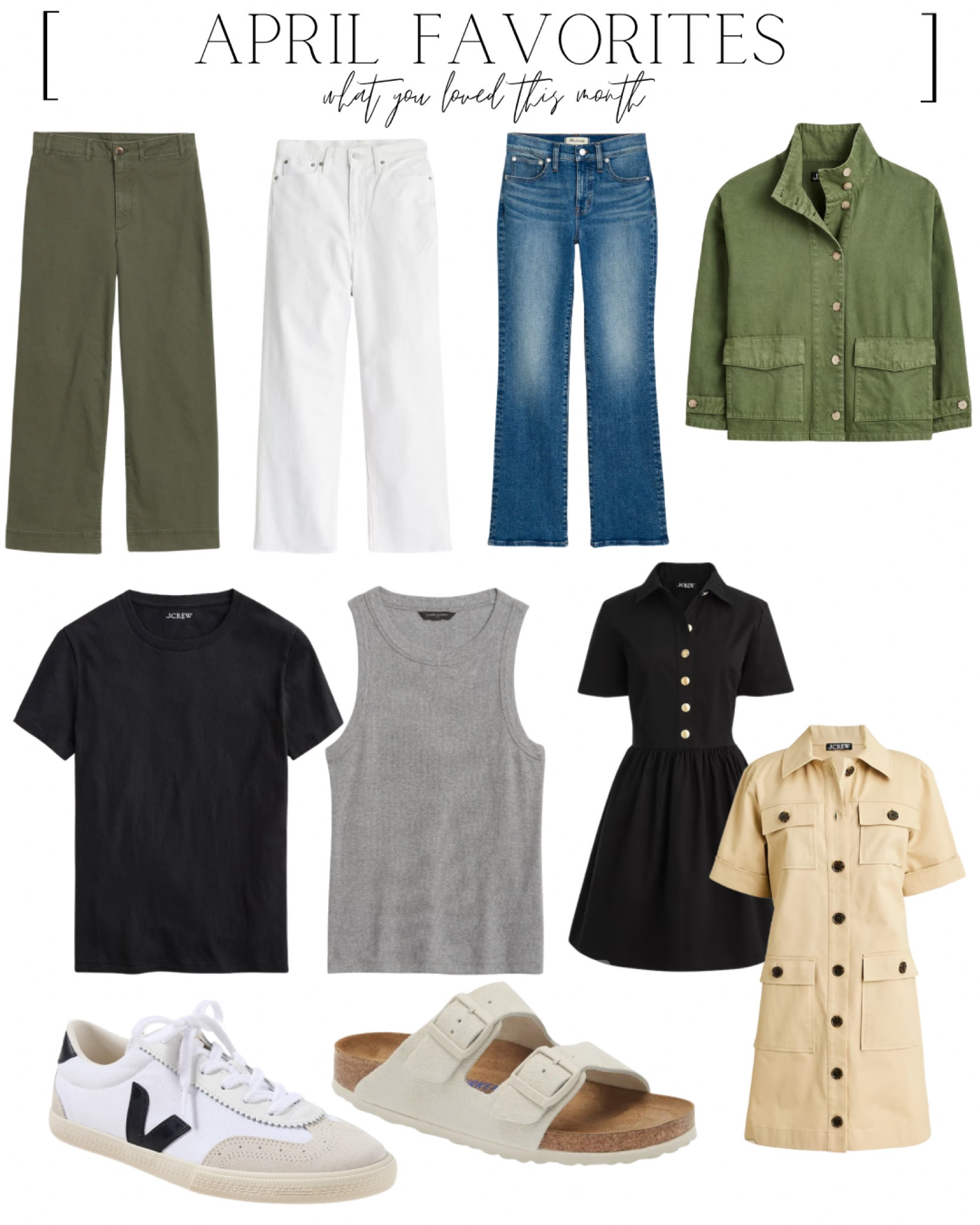 Green pants run big, I went down a size 0
White jeans I wear my smaller size, 25
Jeans I wear my smaller size, 2(
Tee and tank are true to size, small
Black dress, true to size 4
Khaki dress runs big, size XS
Sneakers runs a touch big, I went down a size
Birks true to sizee

#LTKSeasonal #LTKOver40