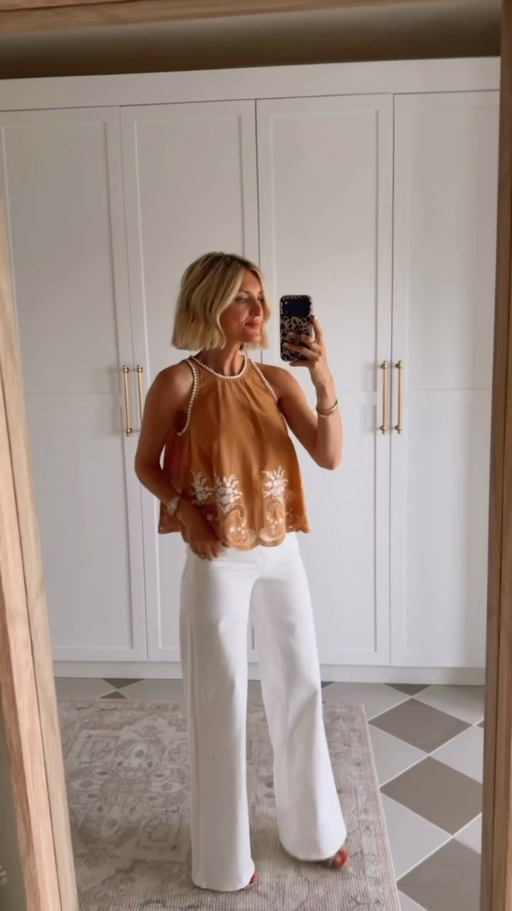 Cannot get over the detailing on this top 😍 wearing XS/4. Use my code LOVERLY20 for 20% off!

Loverly Grey, Anthropologie, sale alert, white jeans outfit, white denim outfit

#LTKootd #LTKSeasonal #LTKSaleAlert