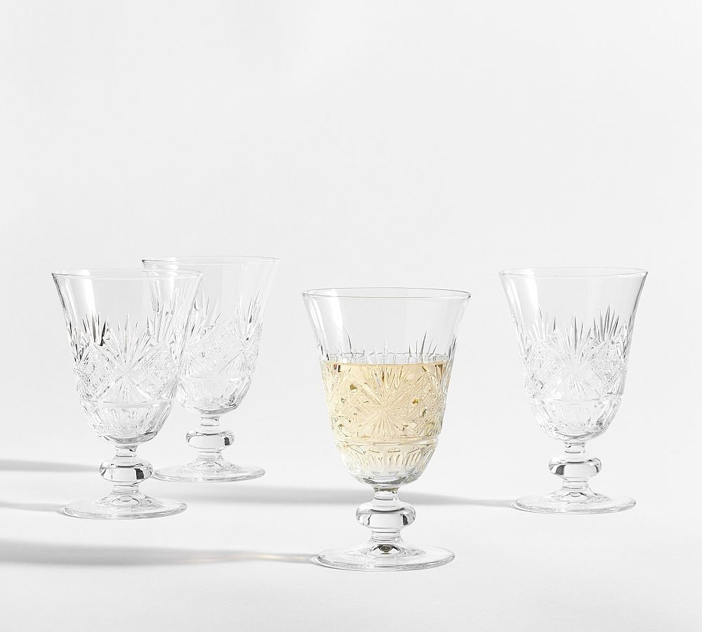 Antique Cut Glass Goblets - Set of 4 | Pottery Barn (US)