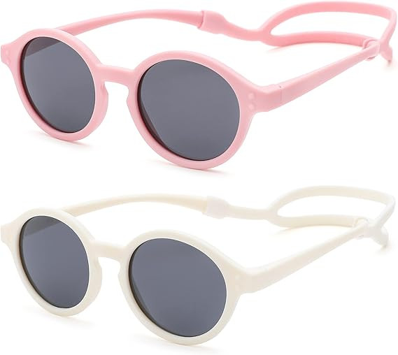 COASION Baby Polarized Sunglasses with Strap Adjustable TPEE Flexible Frame for Toddler Girls Boy... | Amazon (US)
