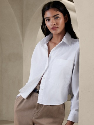 The Boxy Cropped Shirt | Banana Republic (US)
