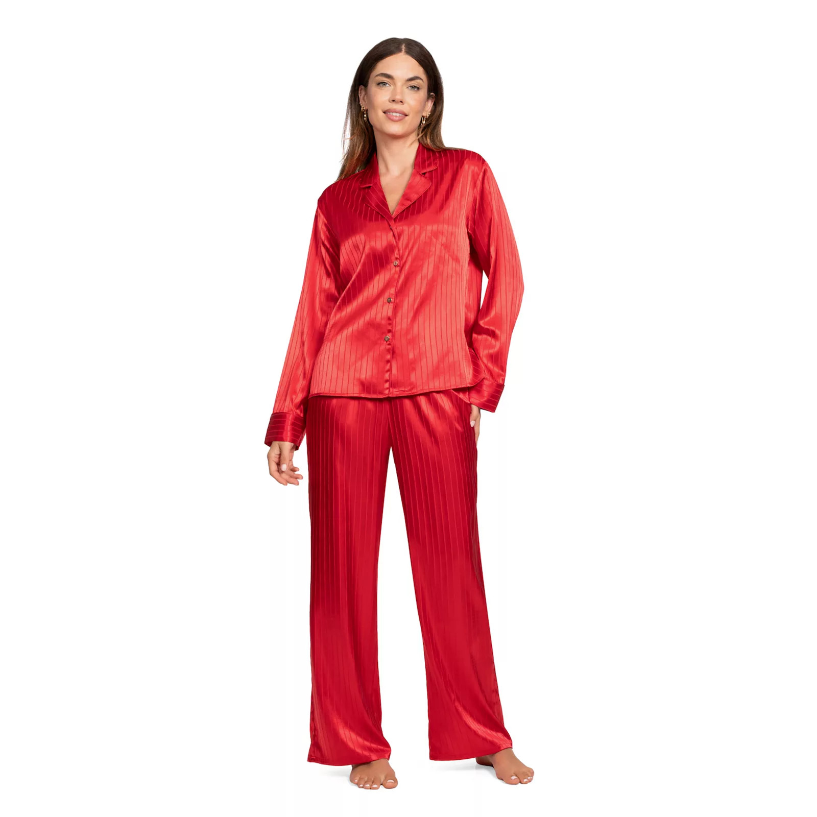 Women's Lilac&London 2-pc. Pajama Top & Pajama Bottoms Set | Kohl's