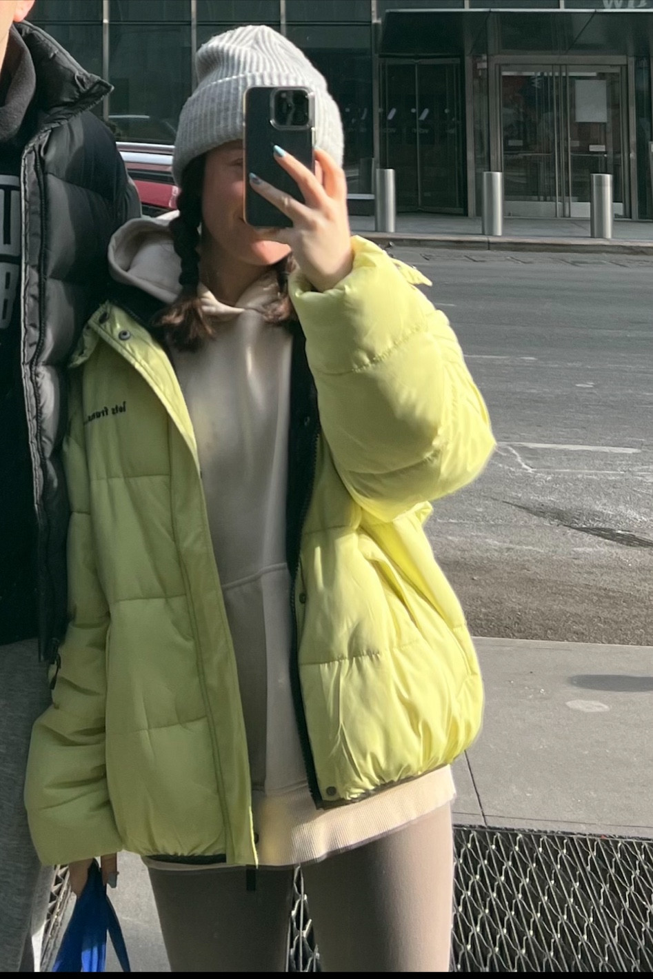 Yellow hot sale puffy coat