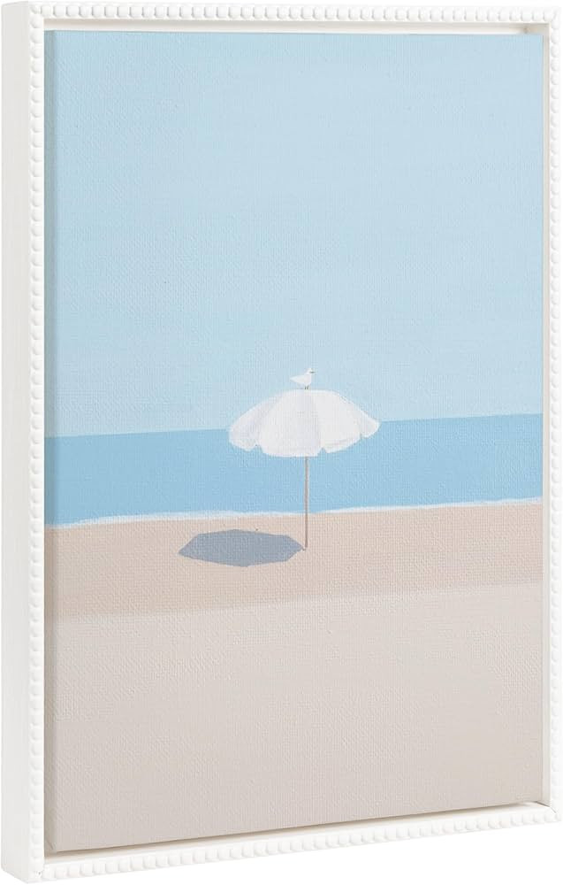 Kate and Laurel Sylvie Beaded Throwing Shade Vintage Framed Canvas Wall Art by Rachel Dowd, 18x24... | Amazon (US)