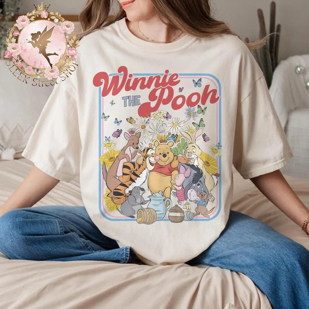 Retro Winnie The Pooh Shirt, Winnie The Pooh Friends Shirt, Gift For Pooh Lovers, Pooh And Friend... | Etsy (US)