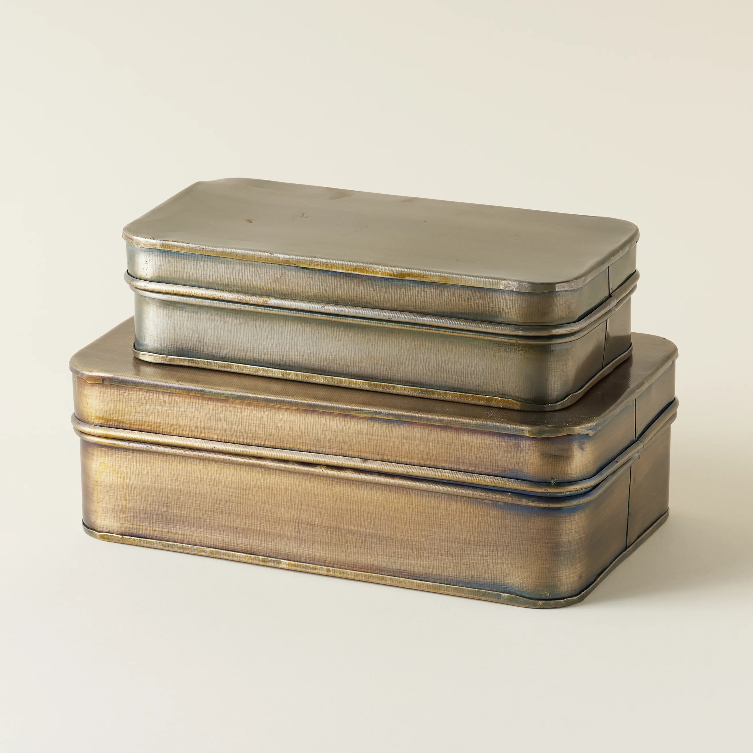 Antique Brass Metal Box | Kate Marker Home
