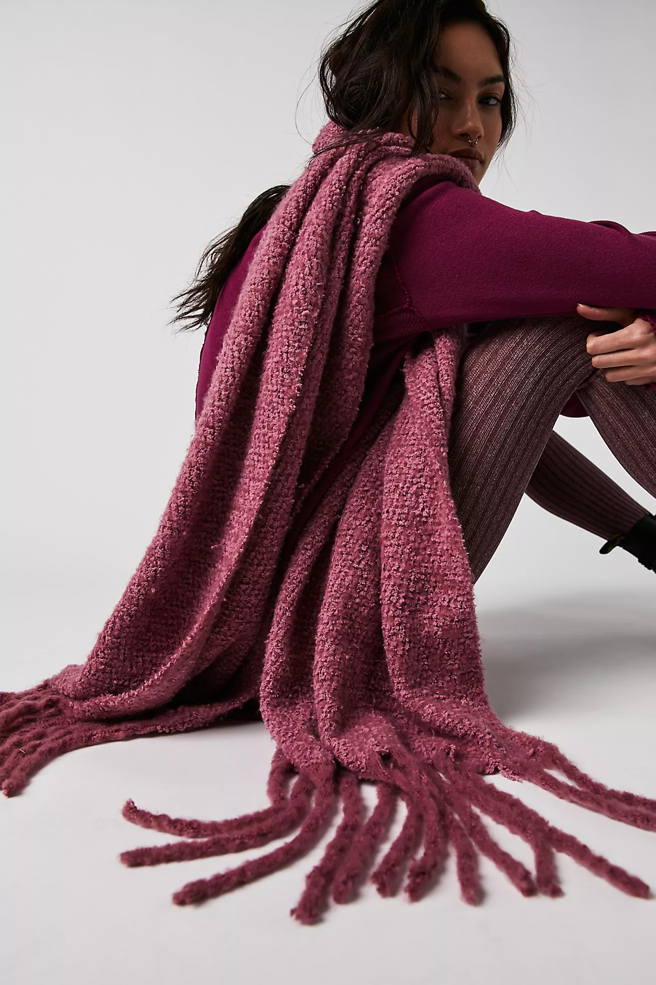 Shetland Recycled Blend Fringe Scarf | Free People (Global - UK&FR Excluded)