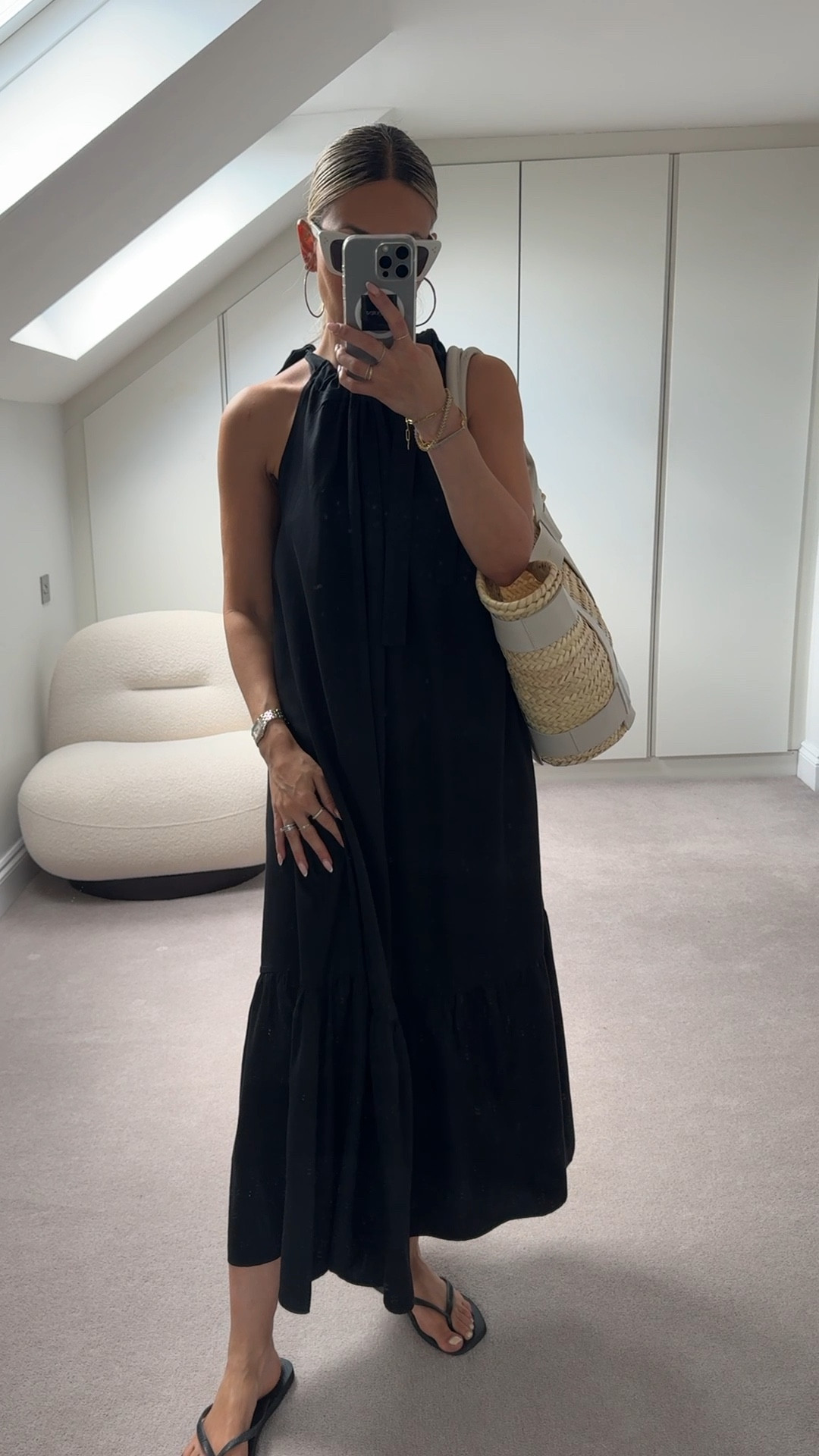 Featuring this dress again from my high street finds series, but styled slightly differently. I dressed it down with some flip flops and a raffia beach bag. The perfect holiday/summer in the city look!

#LTKuk #LTKeurope #LTKsummer