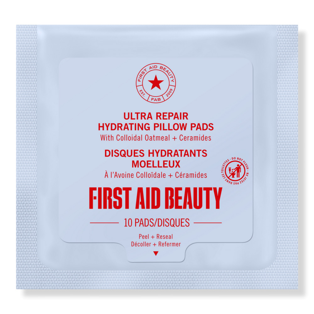 First Aid Beauty Ultra Repair Hydrating Pillow Pads with Colloidal Oatmeal + Ceramides - 10 ct | Ulta