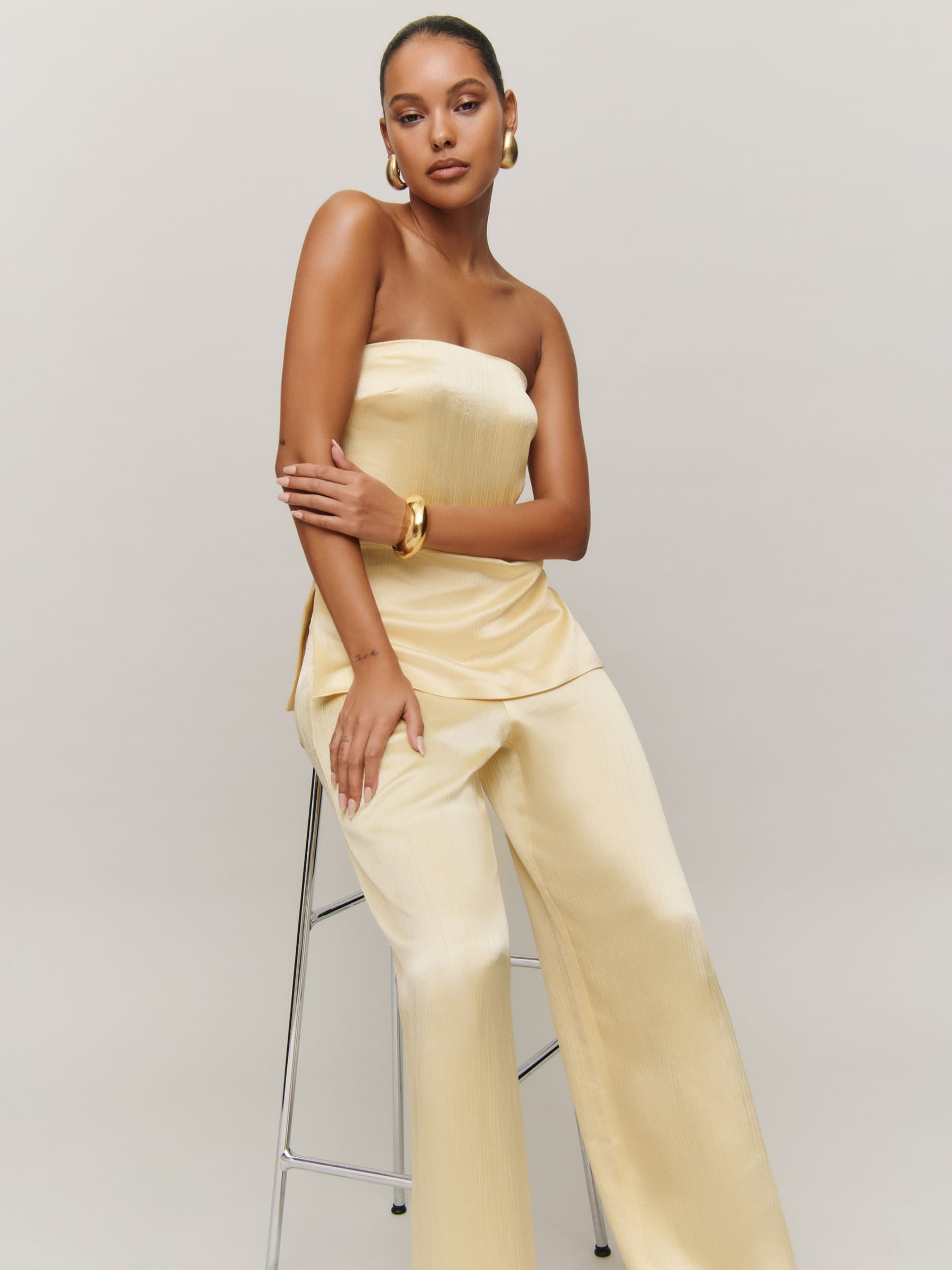 Alleia Satin Two Piece | Reformation (Global)