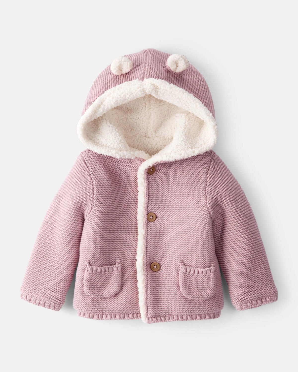 Baby Girl Sherpa Lined Cotton Long-Sleeve Jacket - PinkWrite a review | Carter's Inc