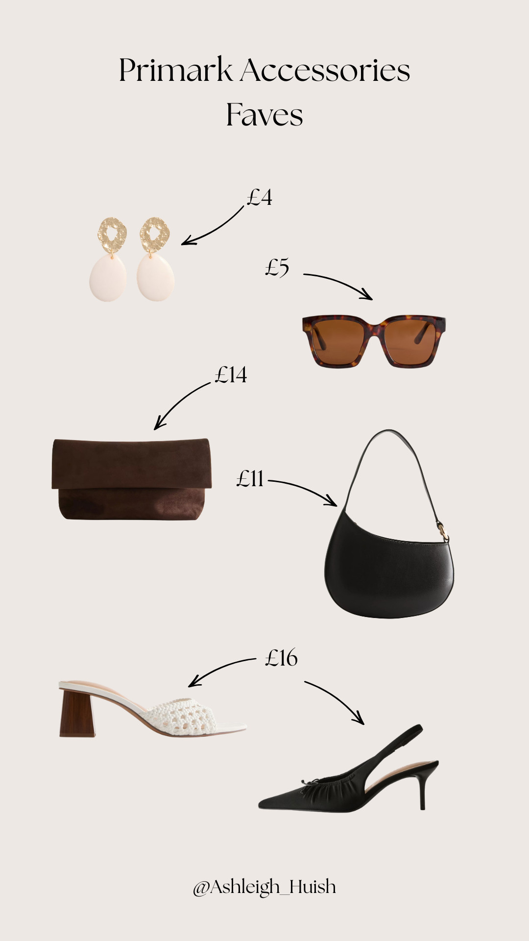 My Current Fave Accessories Picks on Primark, available for click and collect
Spring Dressing, Spring Outfit Inspo, Earrings, Clutch Bag, Mules 

 #LTKuk #LTKspring #LTKeurope