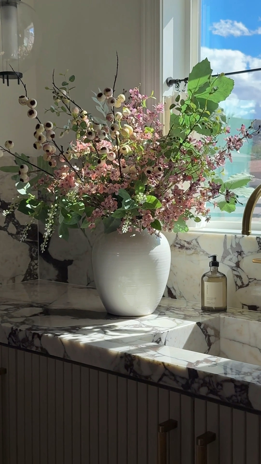 Beautiful arrangement made with 1 faux wild orchid bunch and 6 faux Japanese cherry blossoms 

#LTKMothersDay #LTKmomlife #LTKHome