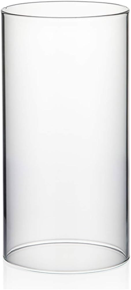 WGVI Hurricane Candle Holder Sleeve, Wide 4", Height 8", Clear Glass Cylinder Candleholder, Chimn... | Amazon (US)