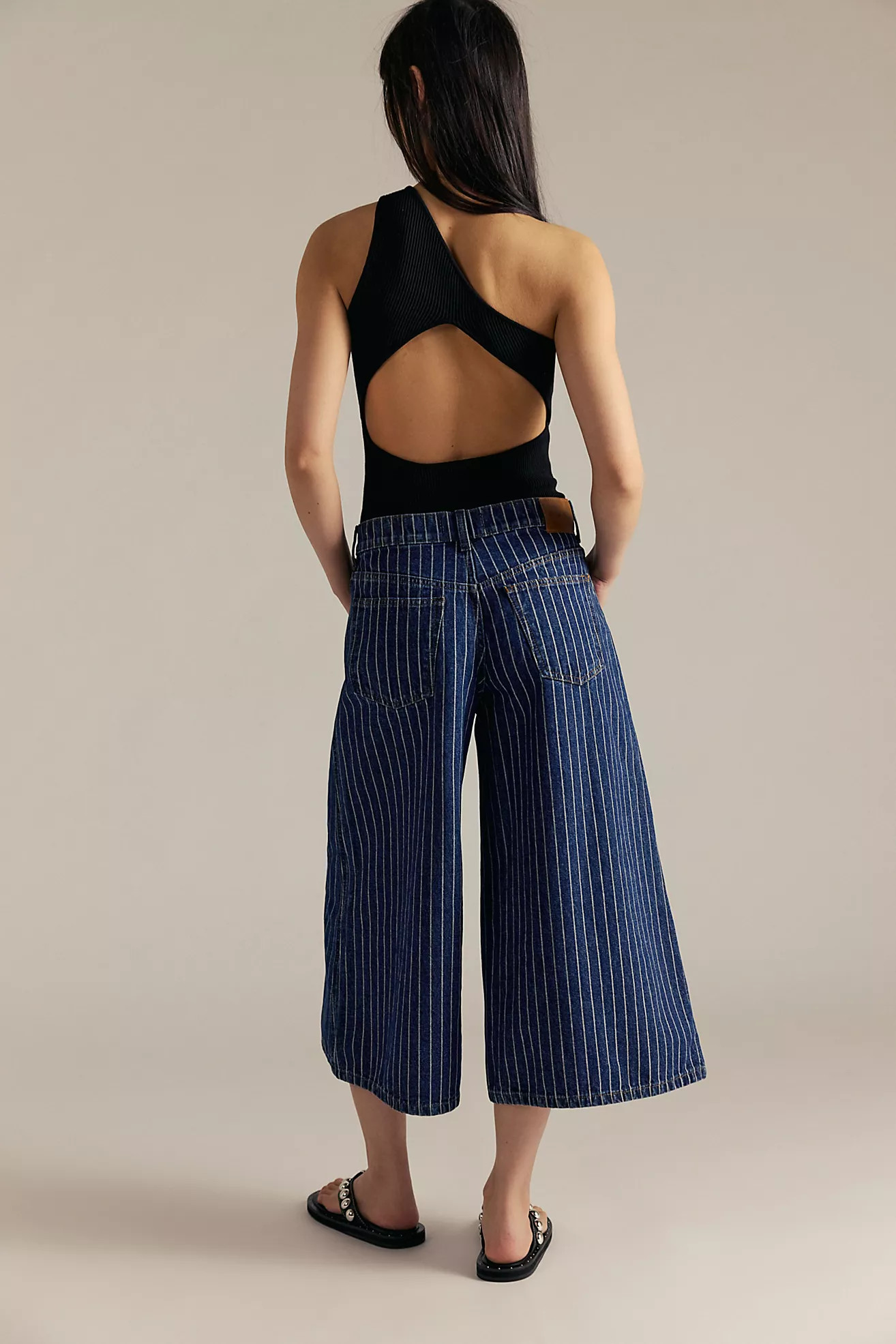 We The Free High Top Pinstripe Culottes | Free People (Global - UK&FR Excluded)
