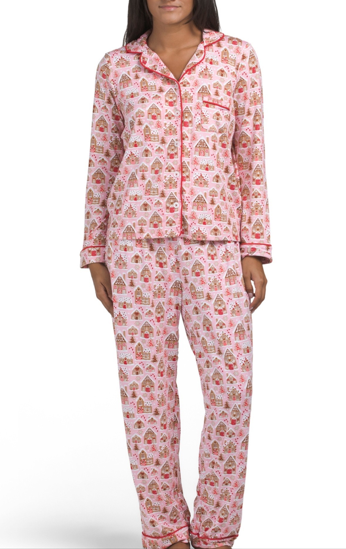 Pink gingerbread house Christmas pajamas!

#LTKFindsUnder50 #LTKGiftGuide #LTKHoliday