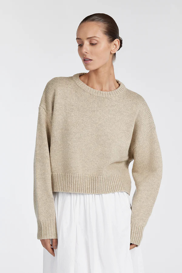 OLIVER PEBBLE MARLE KNIT JUMPER | DISSH