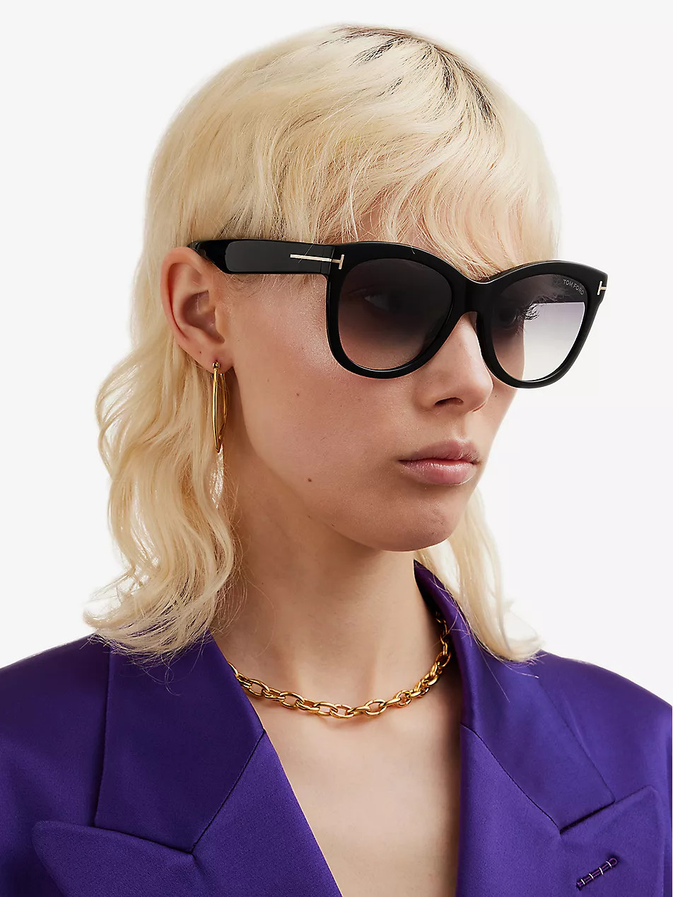 FT0870 Wallace cat-eye acetate sunglasses | Selfridges
