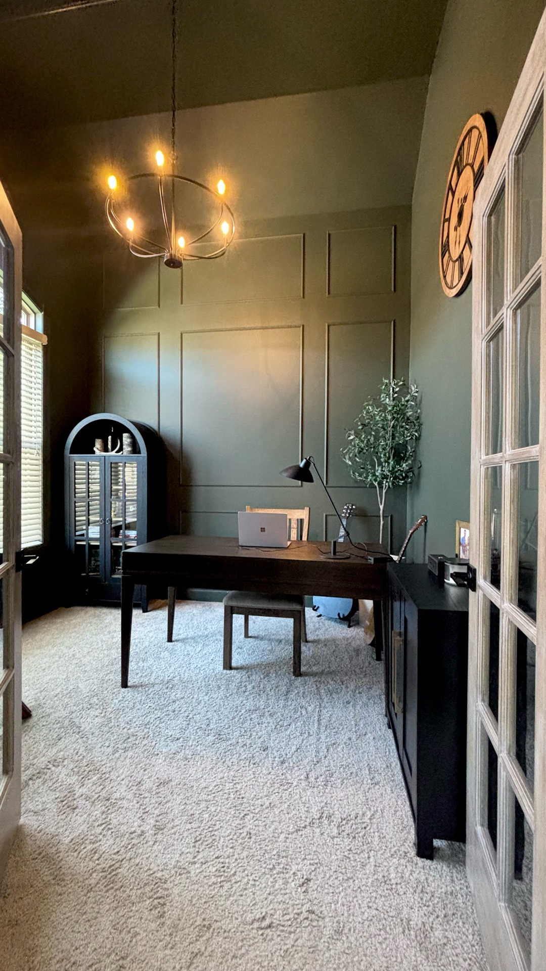 Latest diy project on our front room now office! Moody vibes for the win with a bit of cozy aesthetic 🤎 

#LTKHome