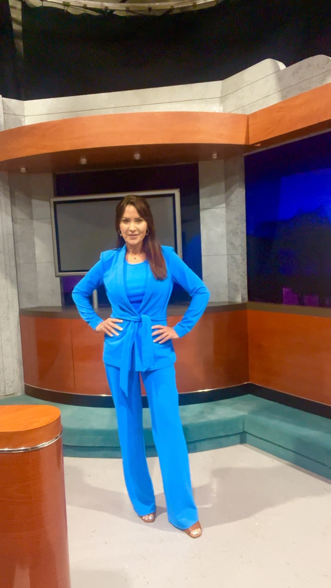 #cameraready in my White House Black Market Slip On Blazer & Slip On Wide Leg Pant in color Isla. I’m wearing a size 0 in he blazer and size 2 in the pant 

#LTKtravel #LTKFind #LTKworkwear