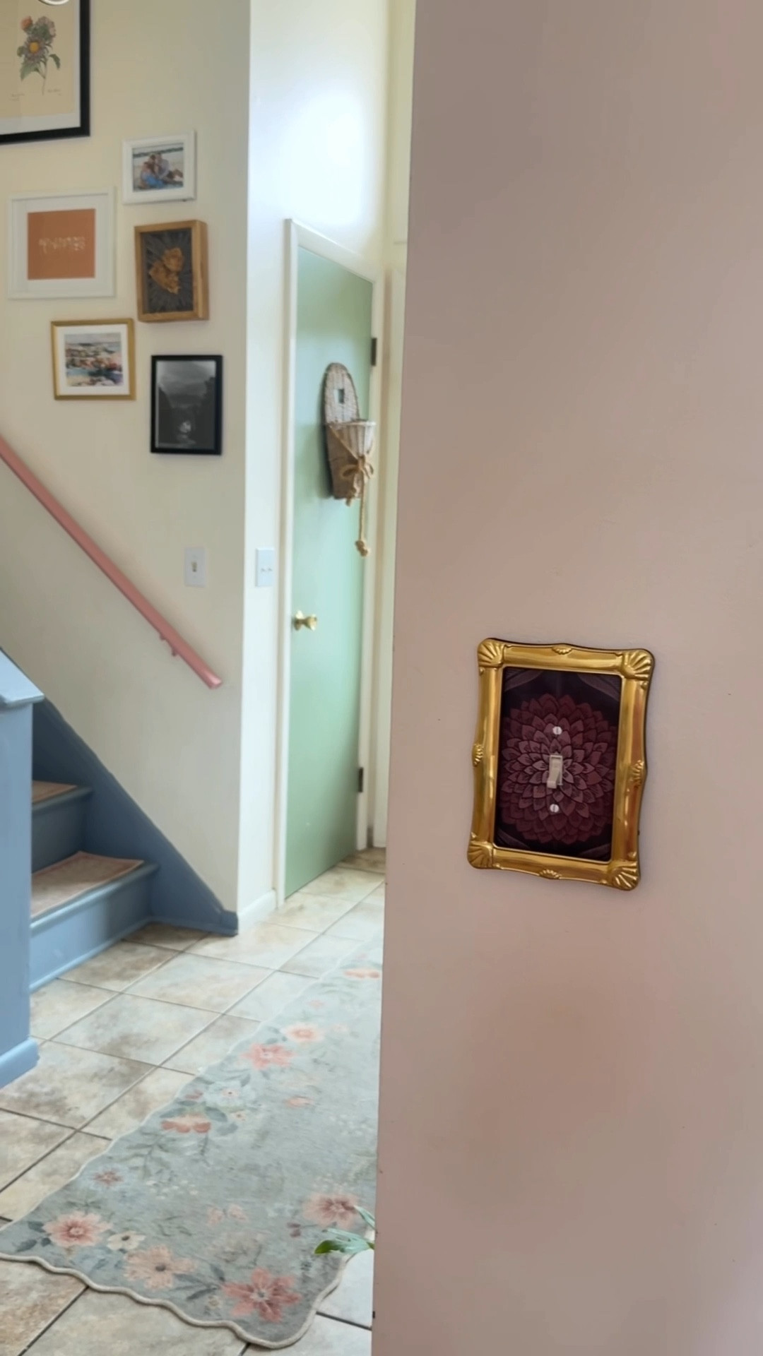 Who says light switches have to be boring!? 🥱 

I added some wallpaper I had & thrifted this little gold picture frame for the perfect little update!

I love that the wallpaper ties into the wallpaper in the living room!

Now, I have a fun & colorful light switch 🎉

 

#LTKSeasonal #LTKHome