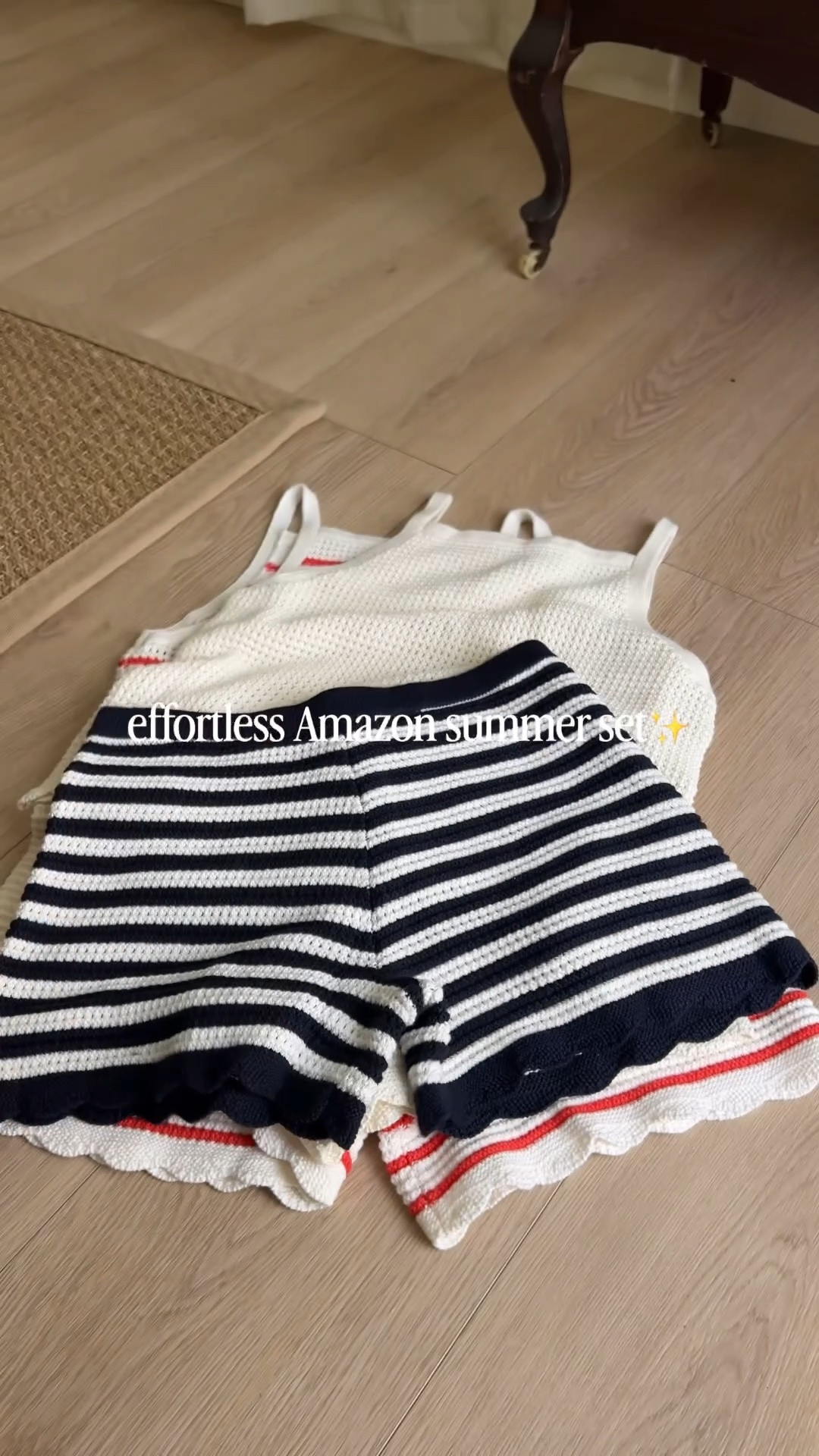 Two piece 100% cotton crochet set from
Amazon that also comes in a mommy + me option