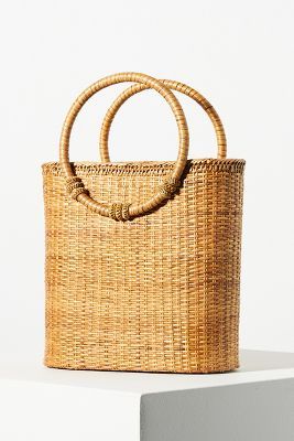 Bamboo Ring Handle Clutch | Anthropologie (US)