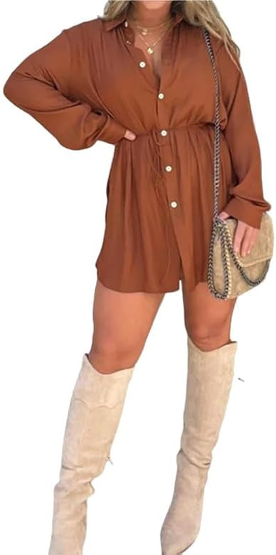 Satin Covered Nights Romper Dress, 2023 New Satin Covered Nights Romper Dress Set, Satin Romper D... | Amazon (US)