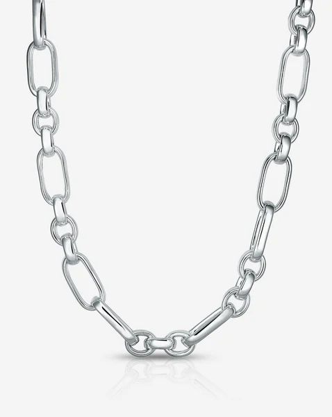 Statement Sterling - Mixed Link Chain Necklace | Ring Concierge