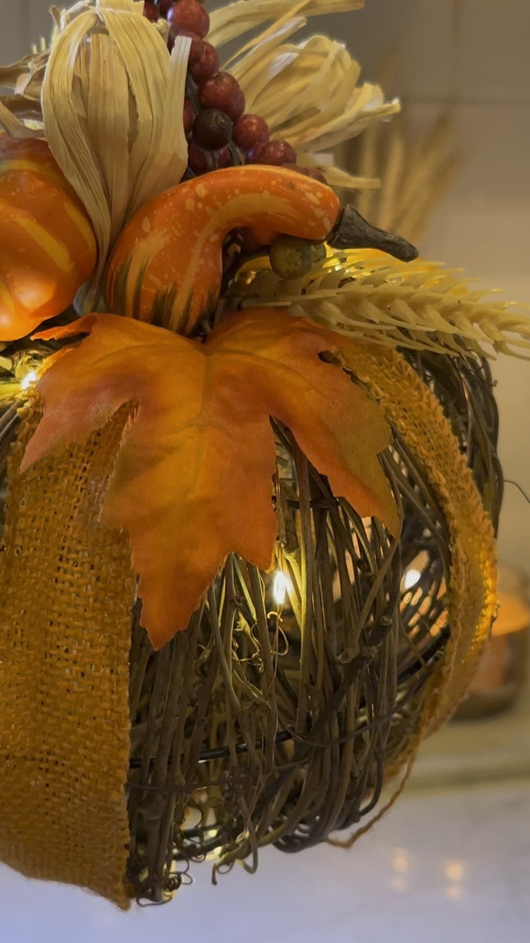 Light up pumpkin for fall on Walmart! So cute paired with a fall candle and other, small pumpkins. #walmartpartner 

#LTKSeasonal #LTKfindsunder50 #LTKhome