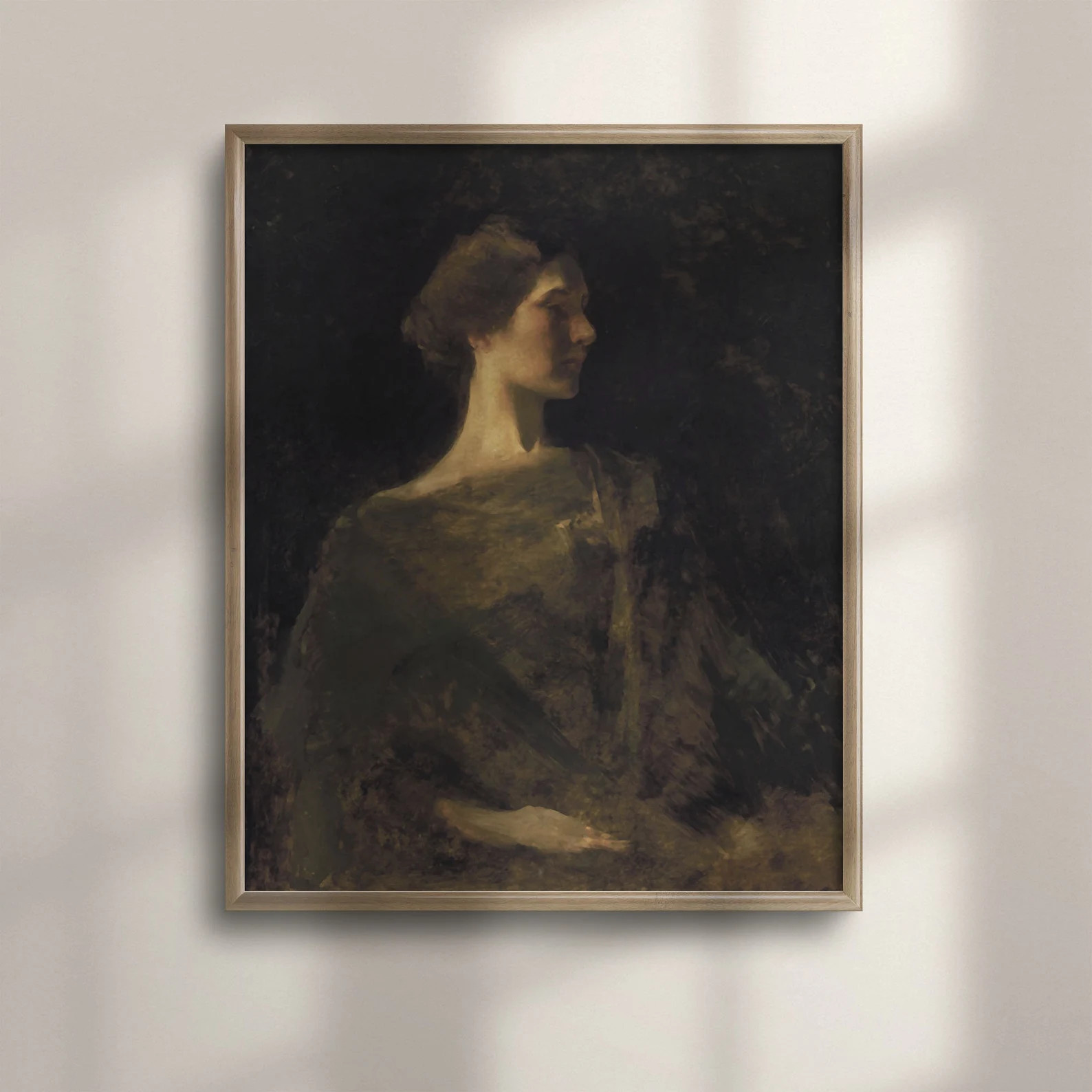 Antique Female Oil Portrait Vintage Woman Wall Art Classic - Etsy Canada | Etsy (CAD)