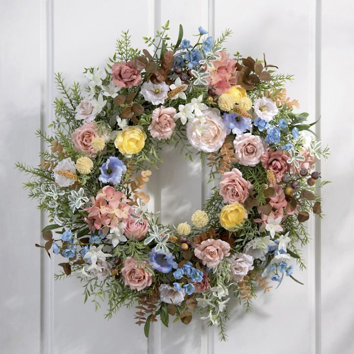 Springtime Cottage Wreath, 28" | Grandin Road