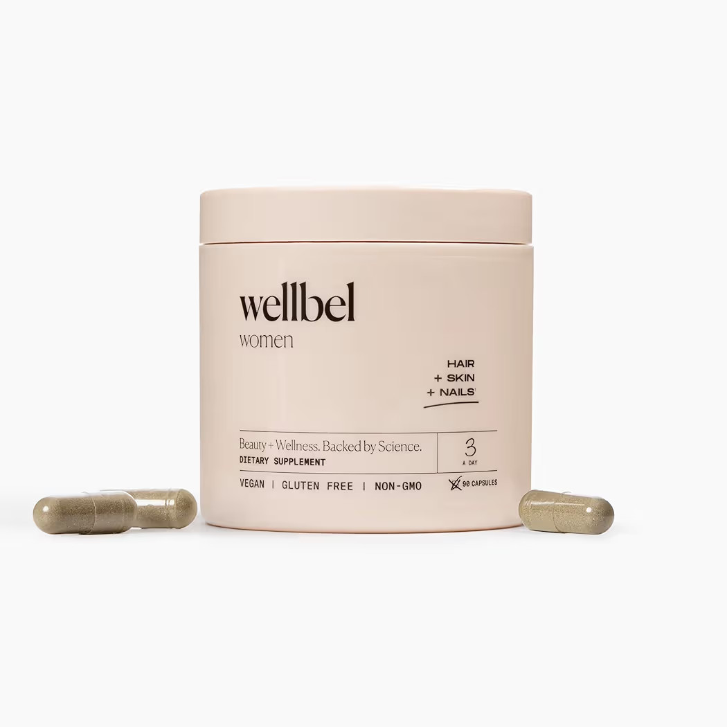 WELLBEL Women Clean Supplement for Hair, Skin, and Nails, Vegan, Gluten Free and Non GMO 90 Count | Amazon (US)