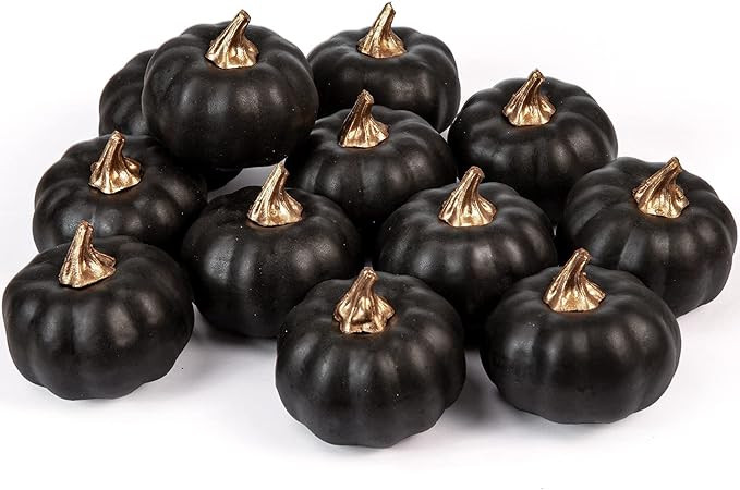 Whaline Artificial Pumpkins Bulk 12Pcs Vintage Pumpkin Harvest Lifelike Pumpkin Fake Foam Pumpkin... | Amazon (US)