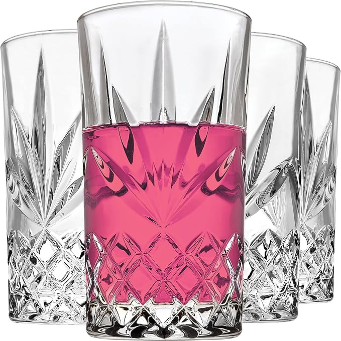 Godinger Highball Glasses, Tall Drinking Glasses, Cocktail Glasses, Glass Cups for Water, Juice, ... | Amazon (US)