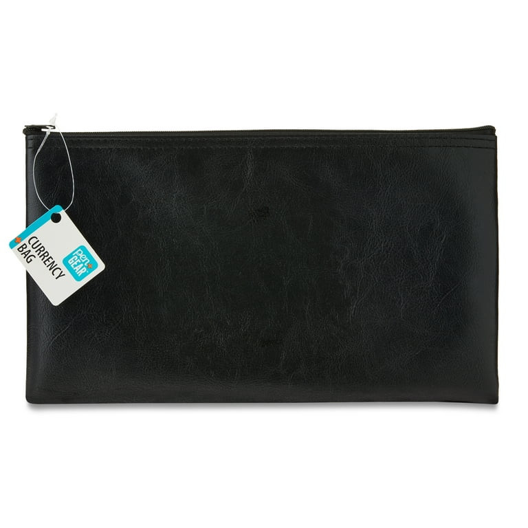 Pen + Gear Money Bag with Zipper, 10.6" x 6.3", Black | Walmart (US)